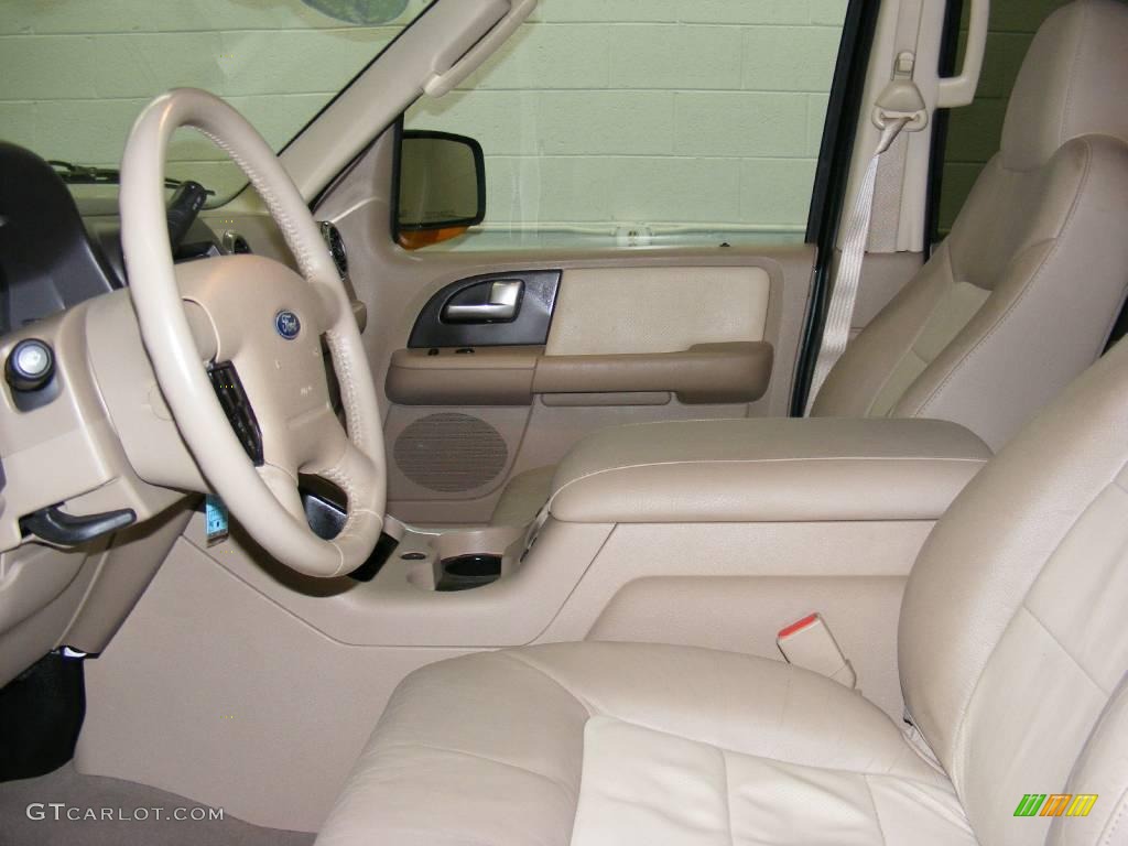 2003 Expedition Eddie Bauer 4x4 - Estate Green Metallic / Medium Parchment photo #14