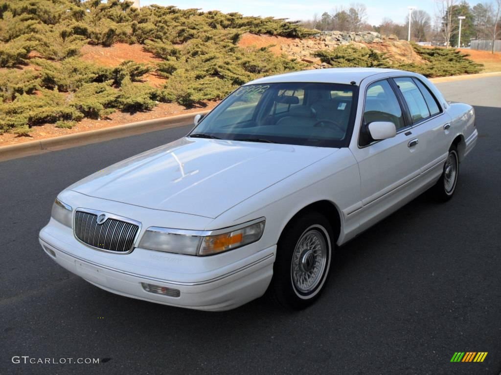 Vibrant White Mercury Grand Marquis