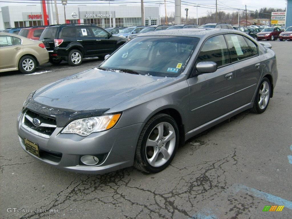 2008 Legacy 2.5i Limited Sedan - Quartz Silver Metallic / Off Black photo #3