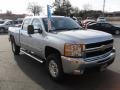 2010 Sheer Silver Metallic Chevrolet Silverado 2500HD LT Crew Cab 4x4  photo #7