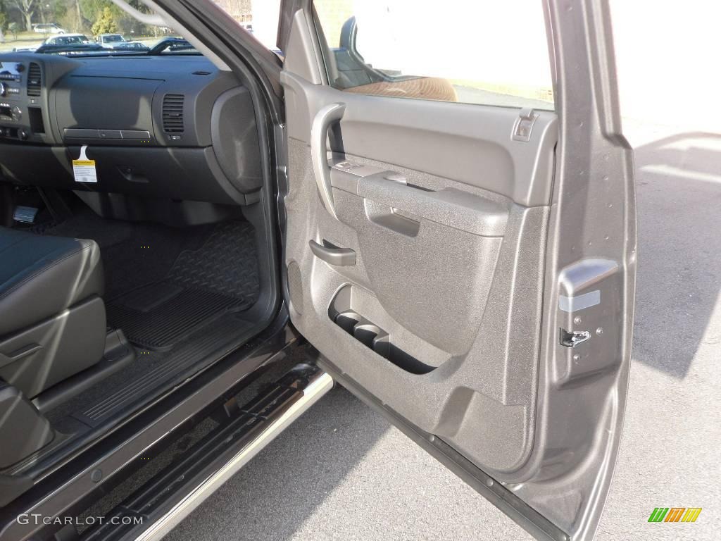 2010 Silverado 1500 LT Extended Cab 4x4 - Taupe Gray Metallic / Ebony photo #18