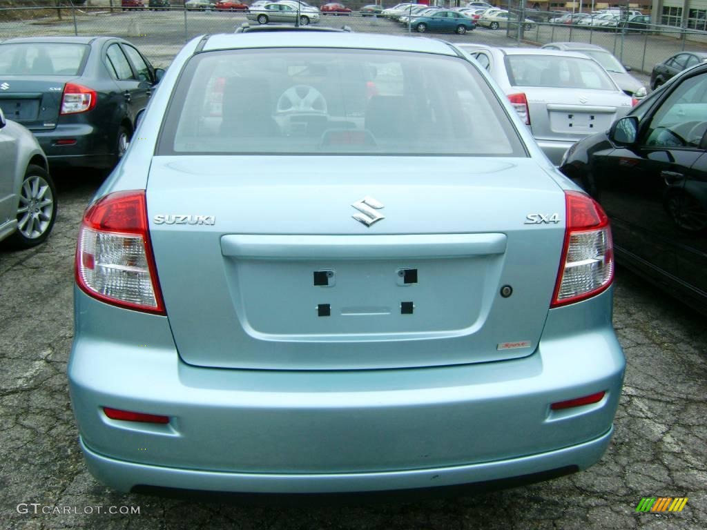 2009 SX4 Touring Sport Sedan - Vapor Blue Metallic / Beige photo #4
