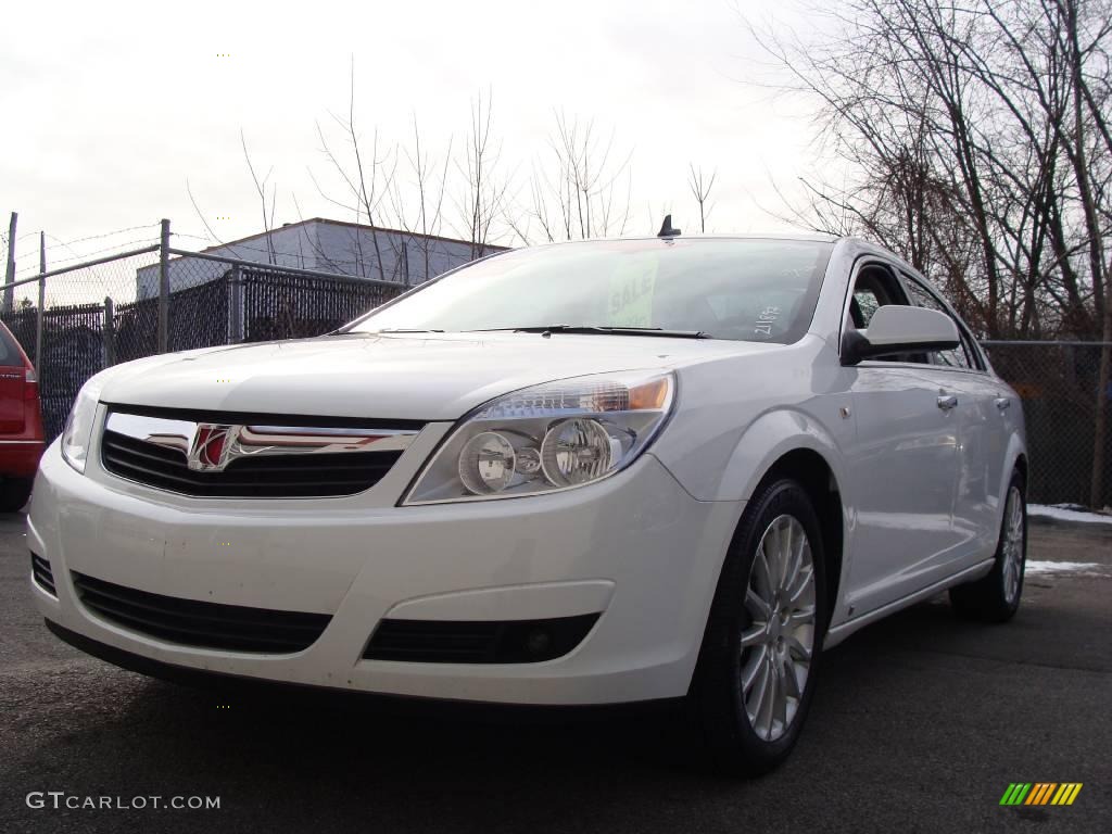 2009 Aura XR V6 - Polar White / Black photo #1