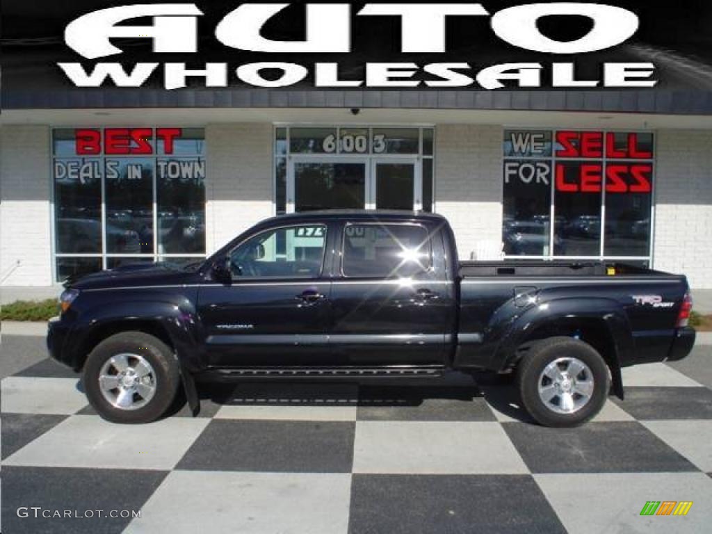 2010 Tacoma V6 PreRunner TRD Double Cab - Black Sand Pearl / Graphite photo #1