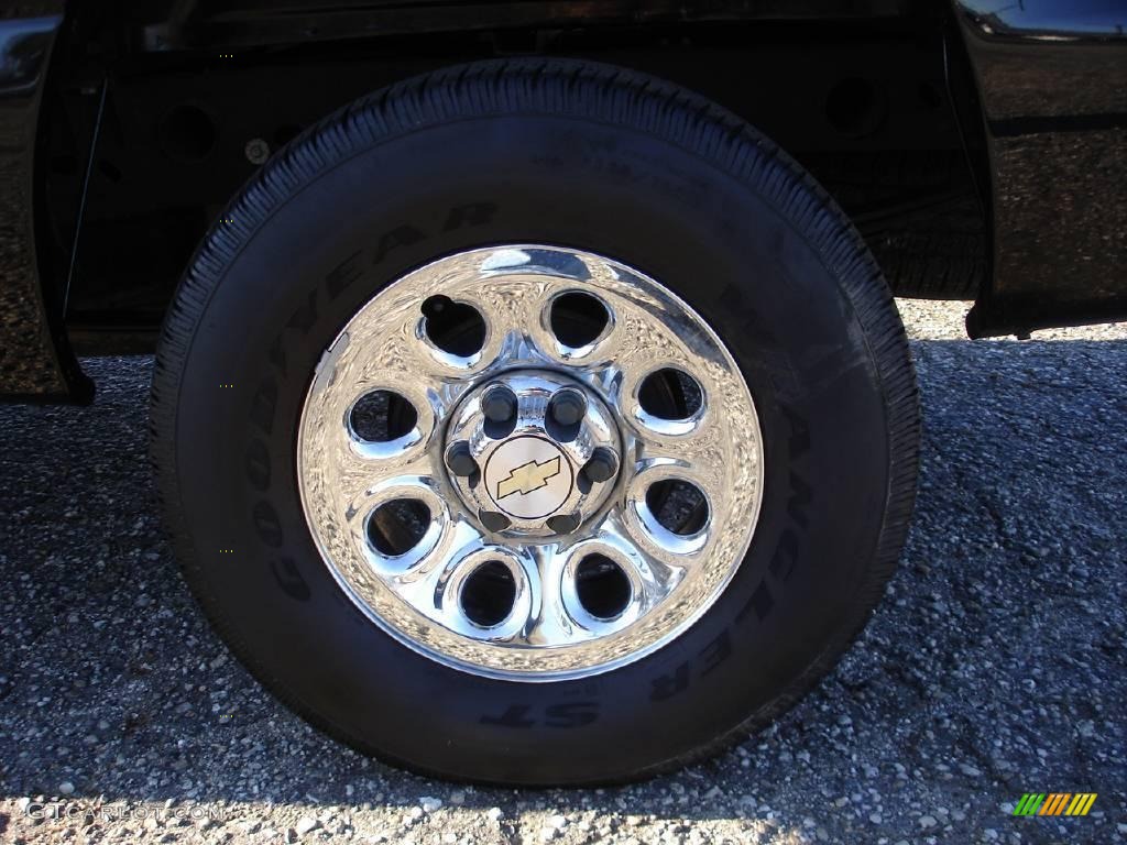 2006 Silverado 1500 Work Truck Extended Cab 4x4 - Black / Dark Charcoal photo #8