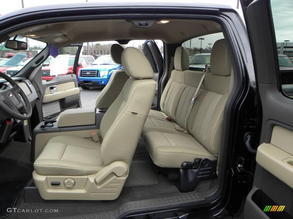 2010 F150 XLT SuperCab - Tuxedo Black / Tan photo #9