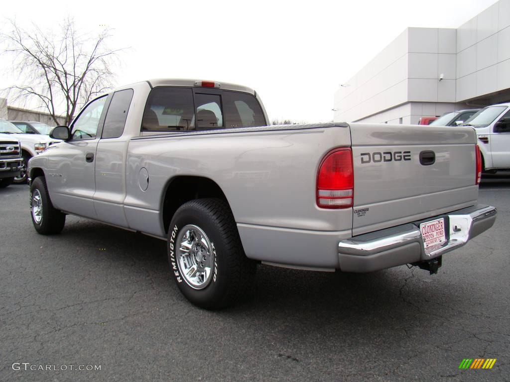 2000 Dakota SLT Extended Cab - Light Driftwood Satin Glow / Mist Gray photo #21