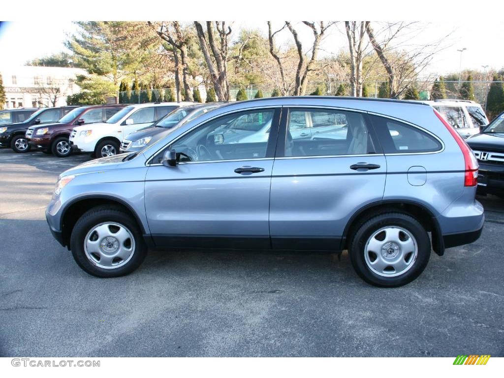 2007 CR-V LX 4WD - Glacier Blue Metallic / Gray photo #9