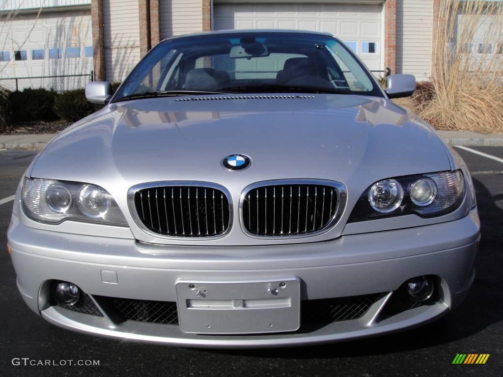 2004 3 Series 330i Coupe - Titanium Silver Metallic / Black photo #2
