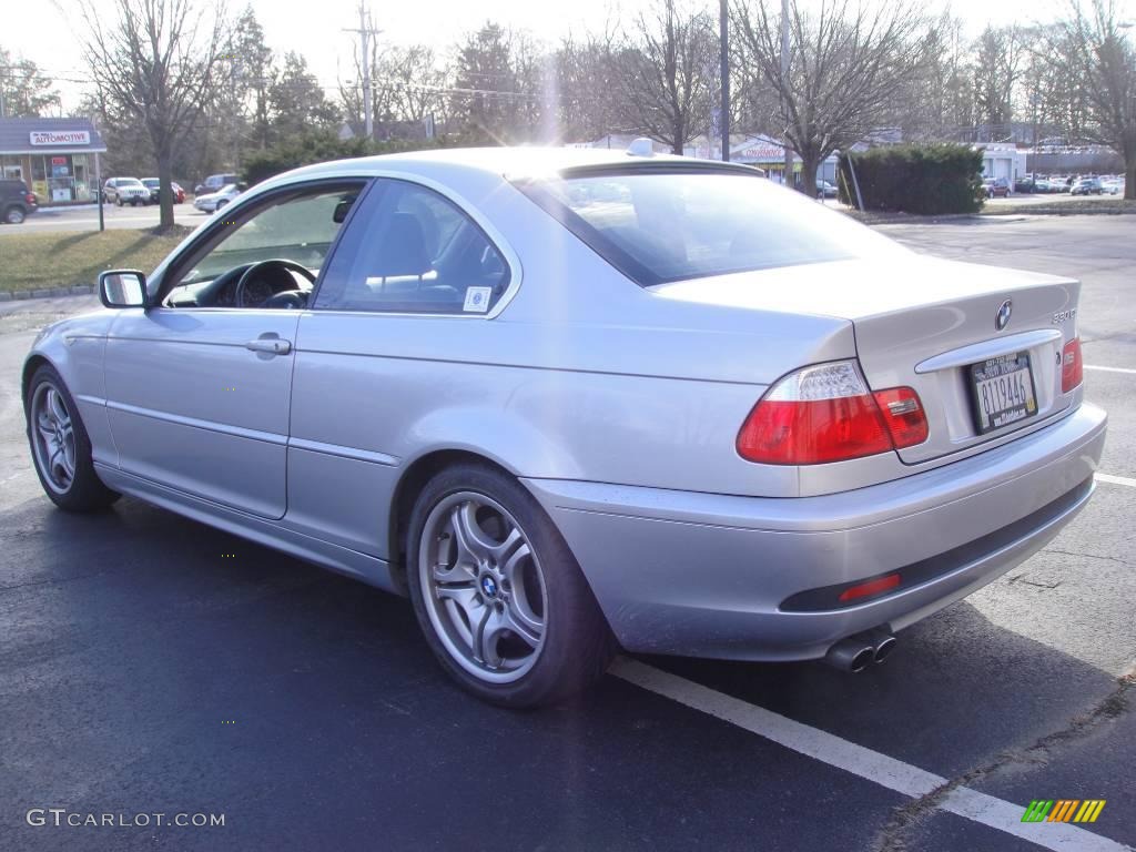 2004 3 Series 330i Coupe - Titanium Silver Metallic / Black photo #4