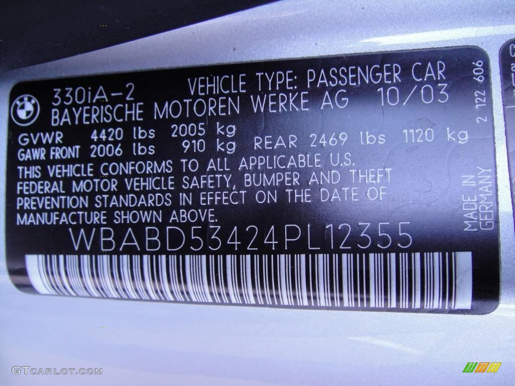2004 3 Series 330i Coupe - Titanium Silver Metallic / Black photo #18