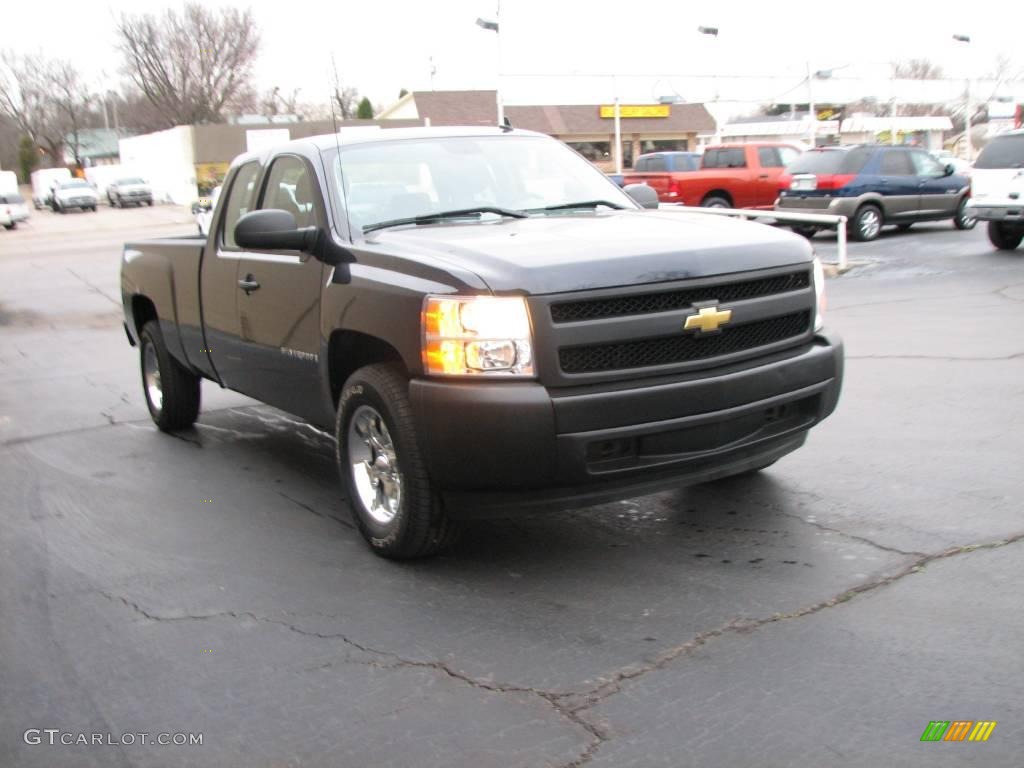 2008 Silverado 1500 LT Extended Cab - Dark Blue Metallic / Light Titanium/Ebony Accents photo #4