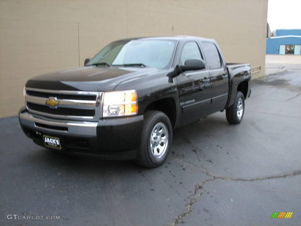 2009 Silverado 1500 LT Crew Cab - Black / Light Titanium photo #2