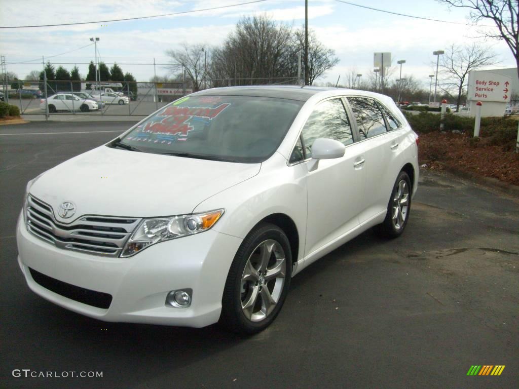 2009 Venza V6 - Blizzard Pearl / Ivory photo #3