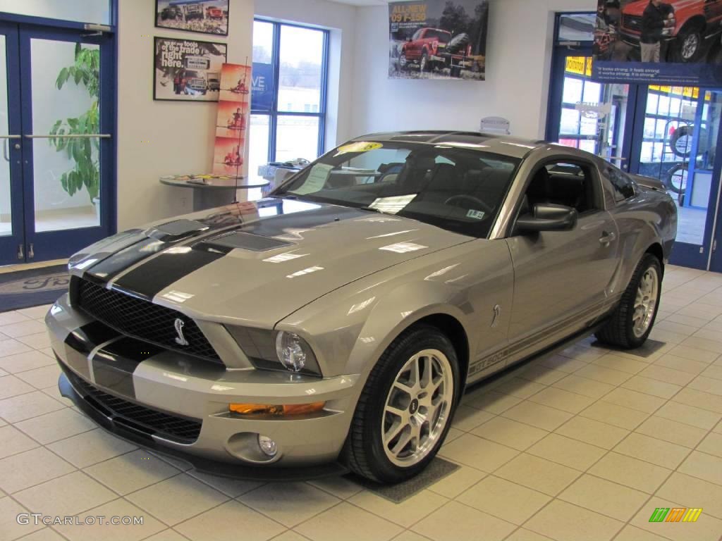 2008 Mustang Shelby GT500 Coupe - Alloy Metallic / Black photo #1