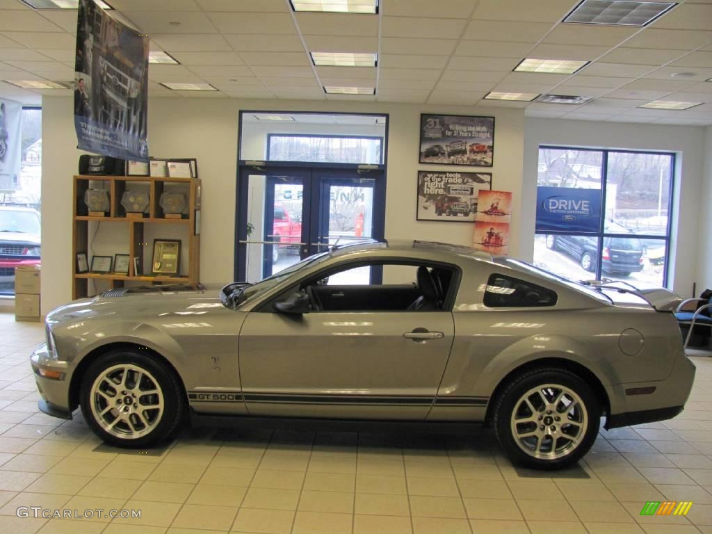 2008 Mustang Shelby GT500 Coupe - Alloy Metallic / Black photo #3