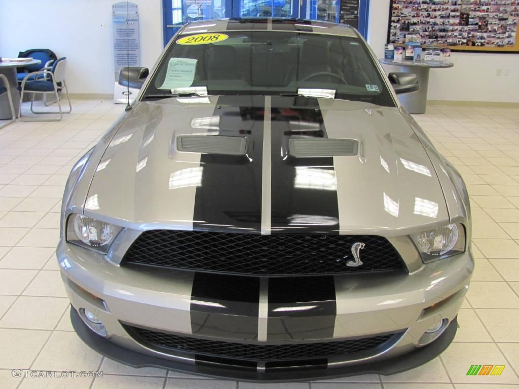 2008 Mustang Shelby GT500 Coupe - Alloy Metallic / Black photo #4