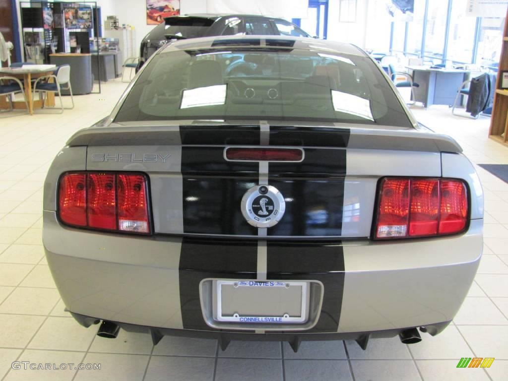 2008 Mustang Shelby GT500 Coupe - Alloy Metallic / Black photo #5