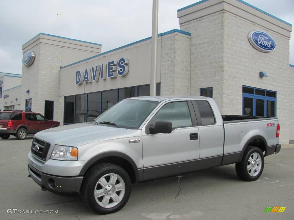 2007 F150 FX4 SuperCab 4x4 - Silver Metallic / Black photo #1