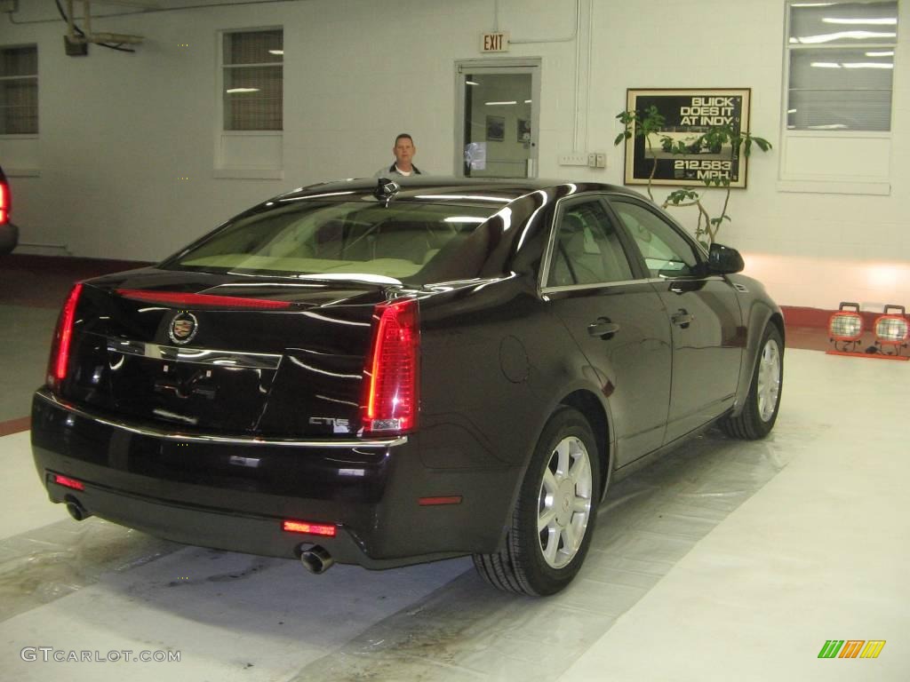 2009 CTS Sedan - Black Cherry / Cashmere/Cocoa photo #6