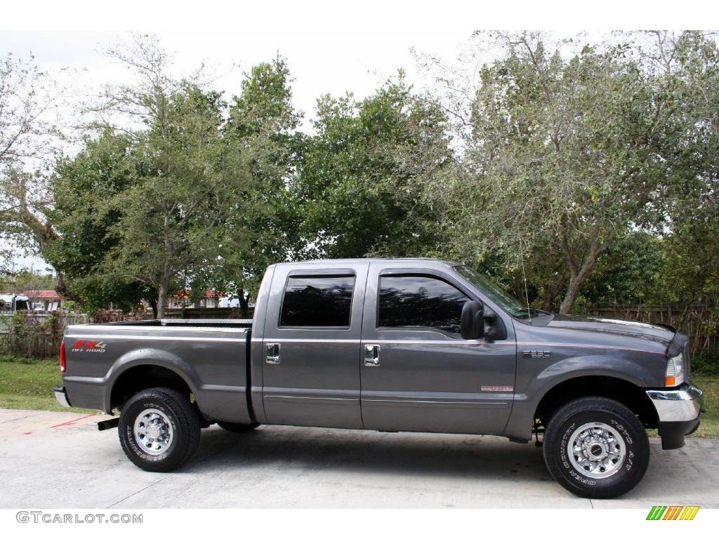 2004 F250 Super Duty FX4 Crew Cab 4x4 - Dark Shadow Grey Metallic / Medium Flint photo #15