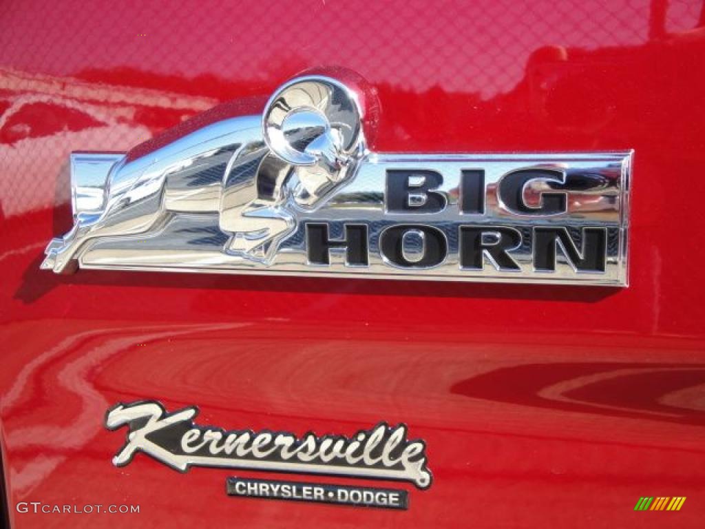 2010 Ram 1500 Big Horn Quad Cab 4x4 - Inferno Red Crystal Pearl / Dark Slate/Medium Graystone photo #8