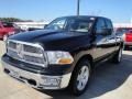 2010 Brilliant Black Crystal Pearl Dodge Ram 1500 Big Horn Quad Cab 4x4  photo #7