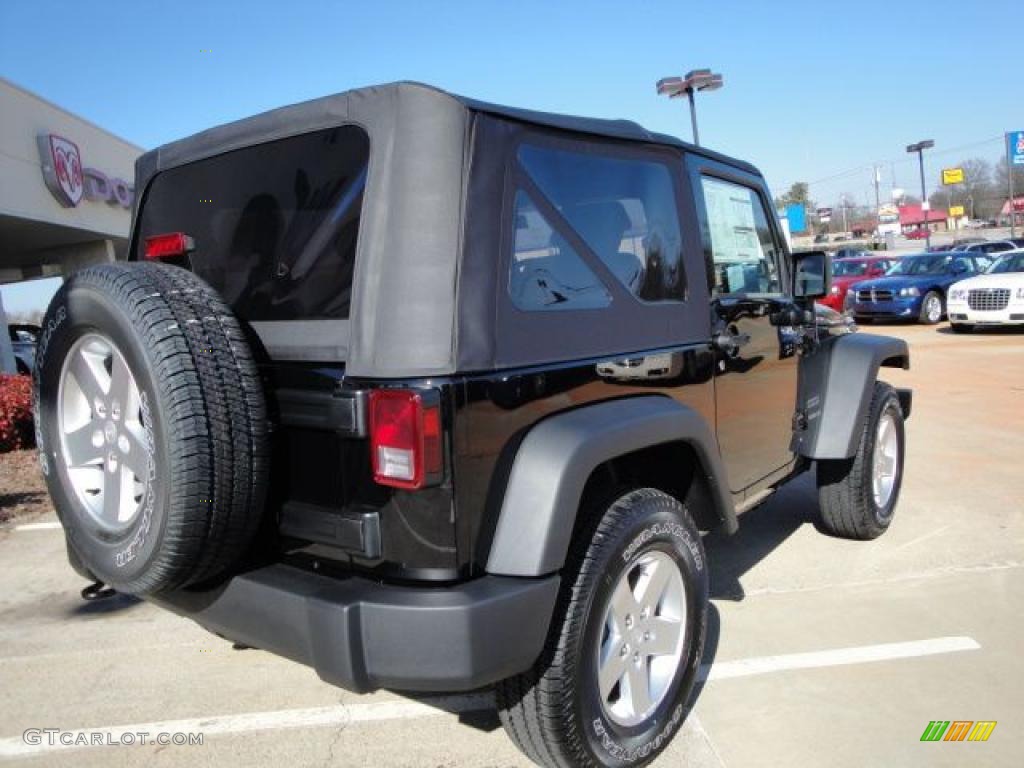 2010 Wrangler Sport 4x4 - Black / Dark Slate Gray/Medium Slate Gray photo #3