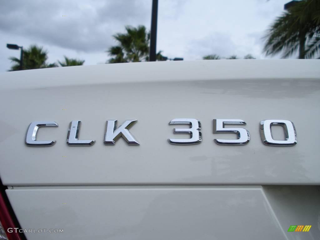 2008 CLK 350 Cabriolet - Arctic White / Stone photo #14