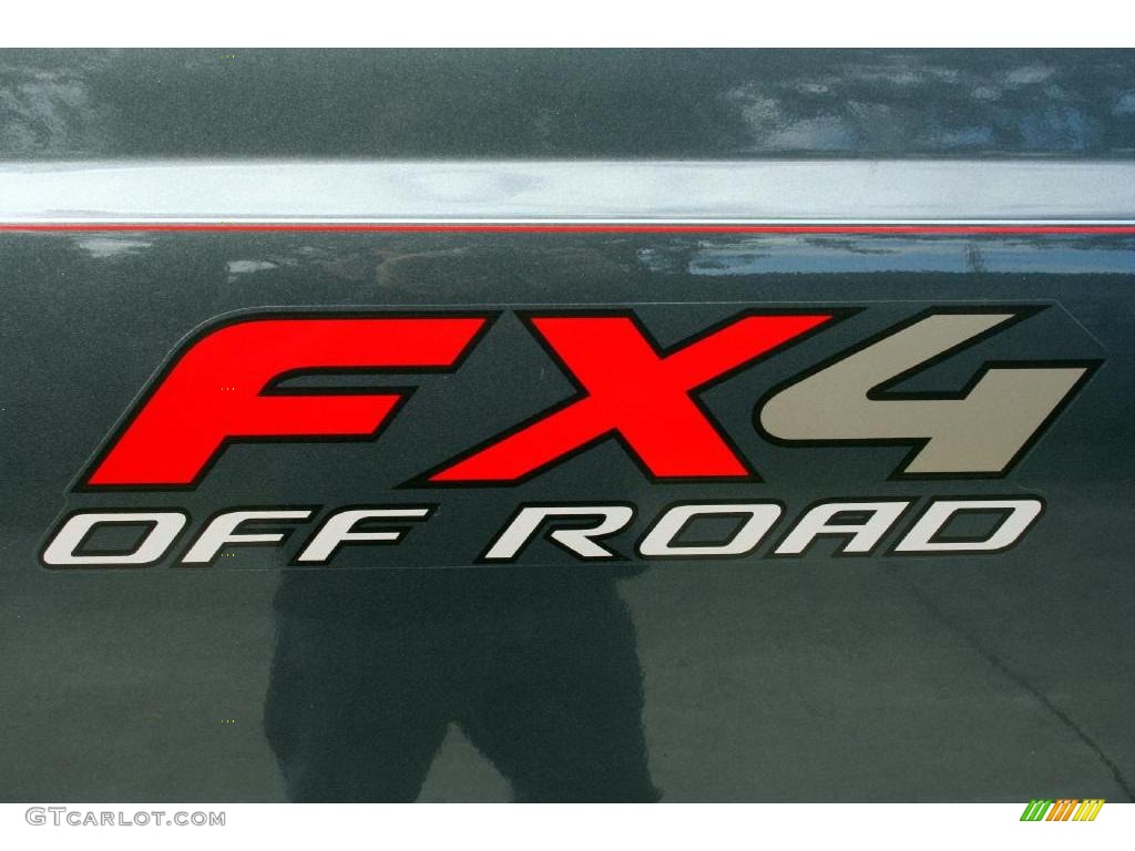 2004 F250 Super Duty FX4 Crew Cab 4x4 - Dark Shadow Grey Metallic / Medium Flint photo #59