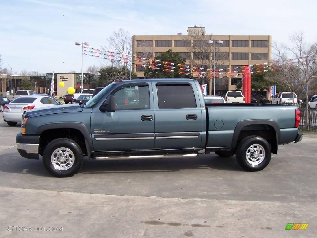 2007 Silverado 2500HD Classic LT Crew Cab - Blue Granite Metallic / Tan photo #2