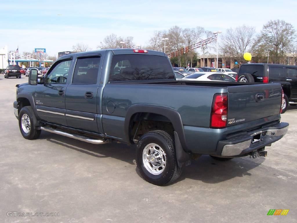 2007 Silverado 2500HD Classic LT Crew Cab - Blue Granite Metallic / Tan photo #3