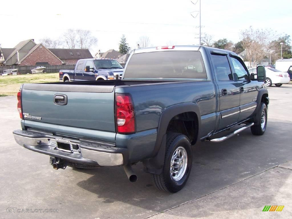 2007 Silverado 2500HD Classic LT Crew Cab - Blue Granite Metallic / Tan photo #6
