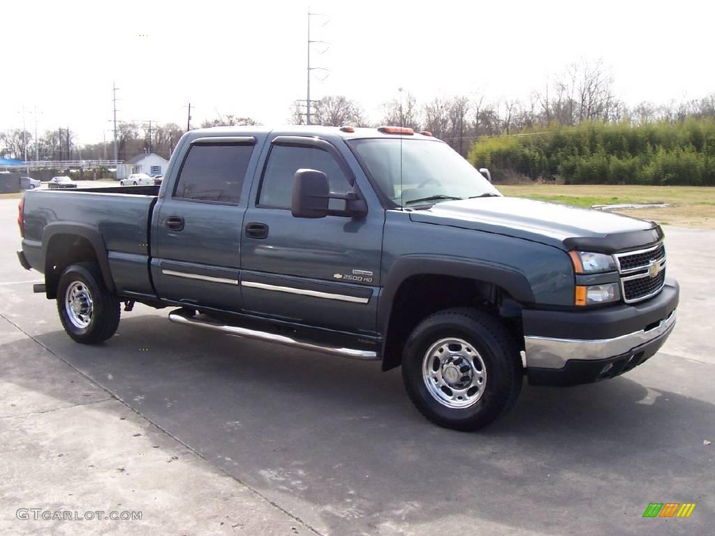 2007 Silverado 2500HD Classic LT Crew Cab - Blue Granite Metallic / Tan photo #7