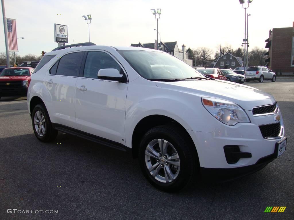 2010 Equinox LT AWD - Summit White / Jet Black/Light Titanium photo #5