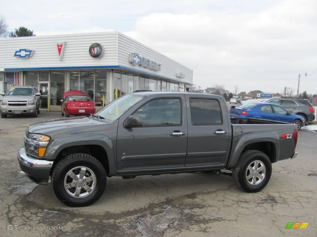 2009 Colorado Z71 Crew Cab 4x4 - Dark Gray Metallic / Ebony photo #1