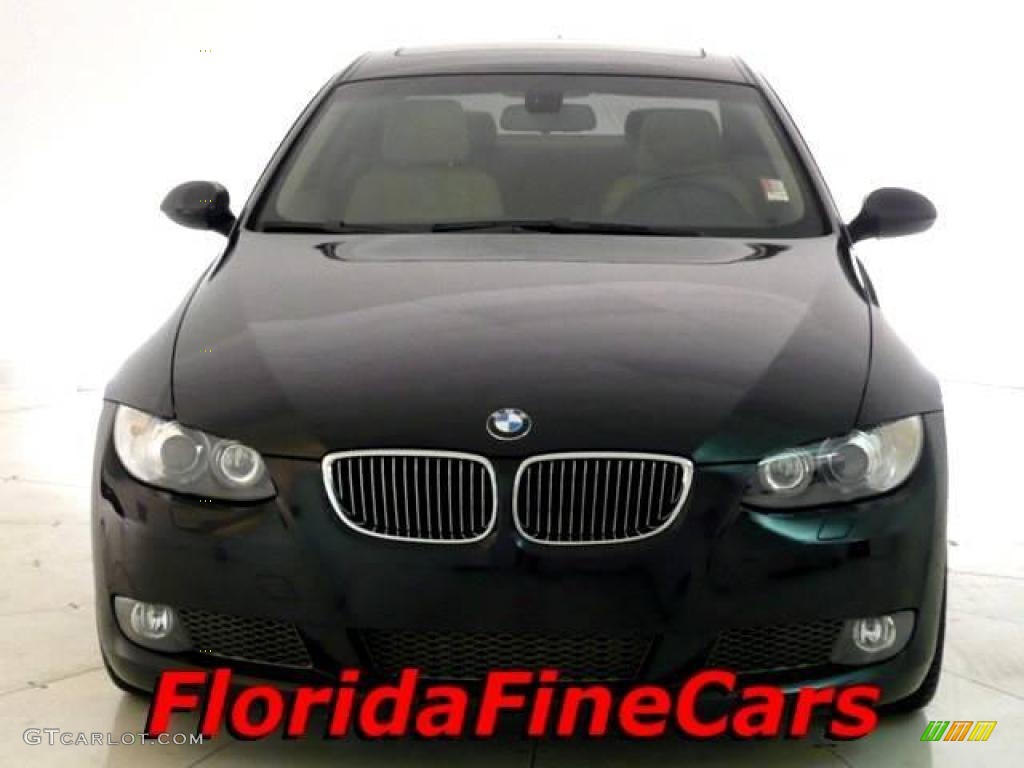 2007 3 Series 335i Coupe - Black Sapphire Metallic / Cream Beige photo #5