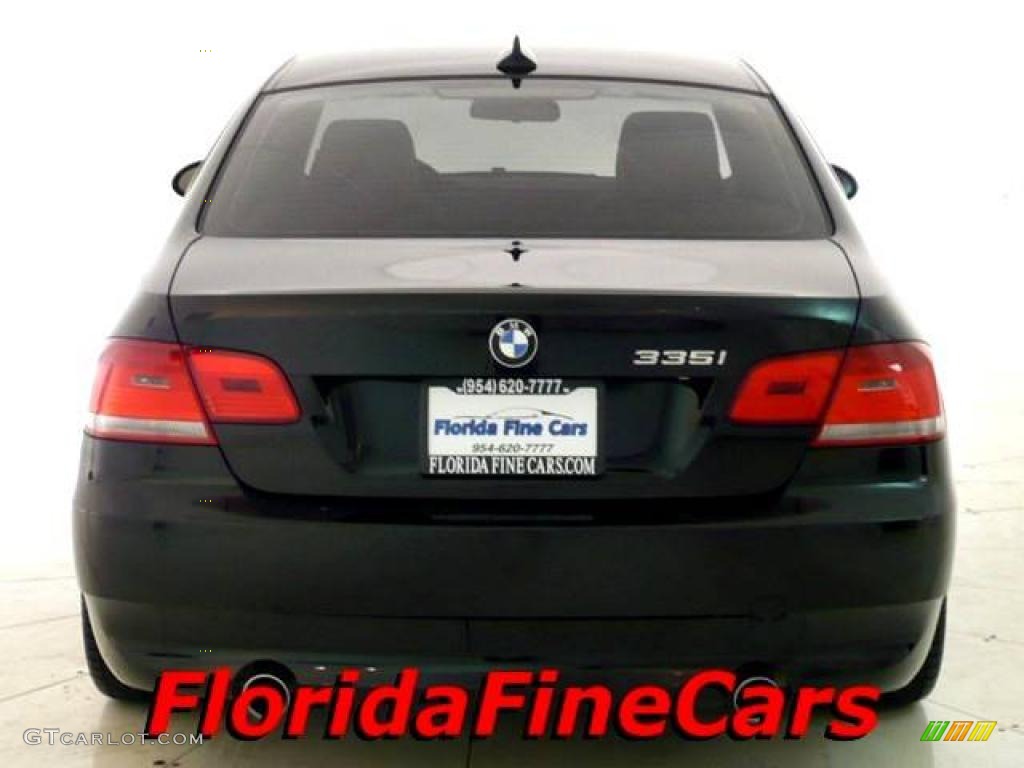 2007 3 Series 335i Coupe - Black Sapphire Metallic / Cream Beige photo #6