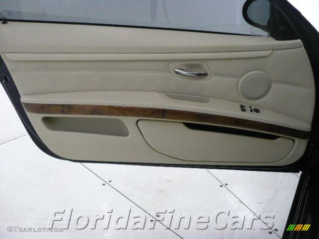 2007 3 Series 335i Coupe - Black Sapphire Metallic / Cream Beige photo #11