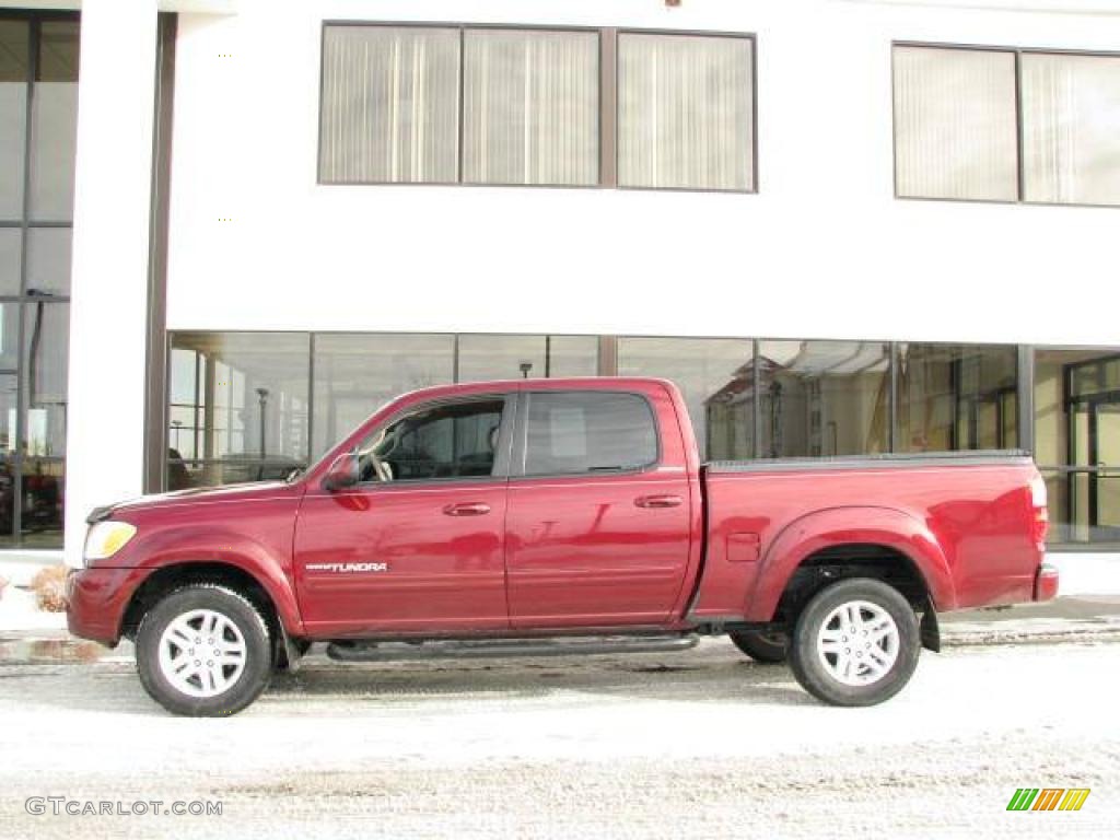 2006 Tundra Limited Double Cab 4x4 - Salsa Red Pearl / Taupe photo #1