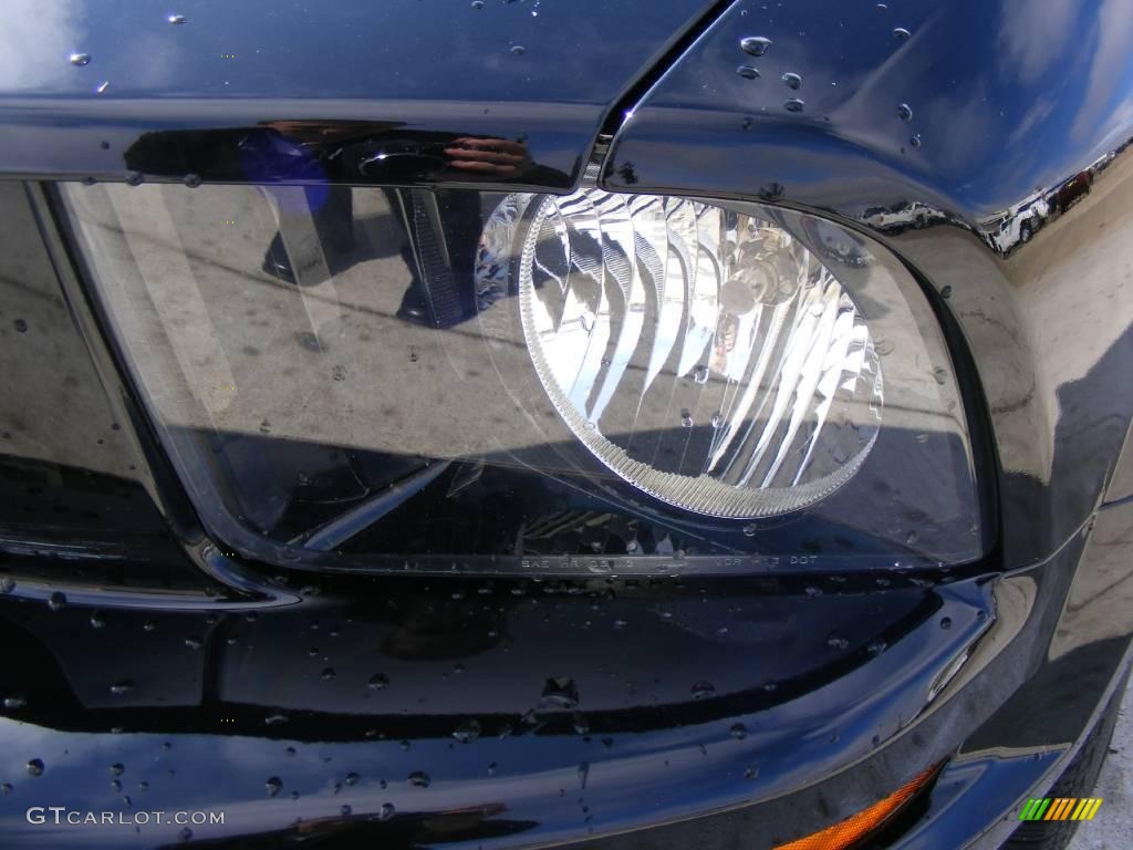 2007 Mustang V6 Premium Coupe - Black / Light Graphite photo #10