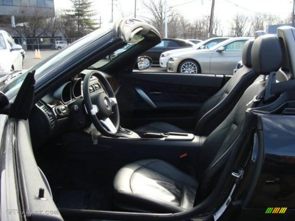 2008 Z4 3.0si Roadster - Jet Black / Black photo #17