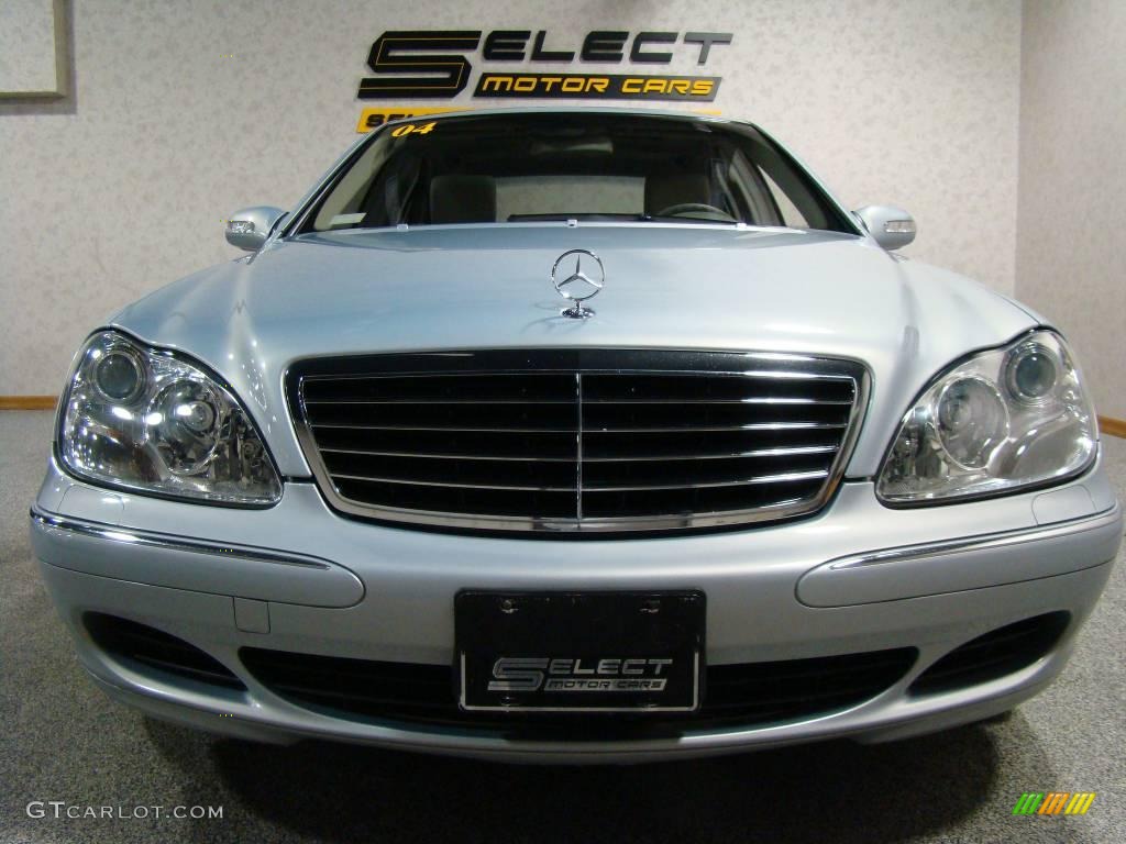 2004 S 500 4Matic Sedan - Horizon Blue Metallic / Java photo #2