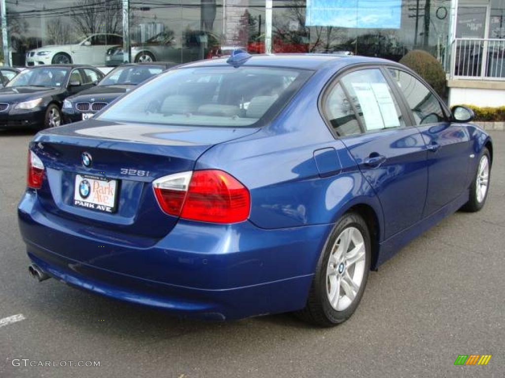 2008 3 Series 328i Sedan - Montego Blue Metallic / Gray photo #8