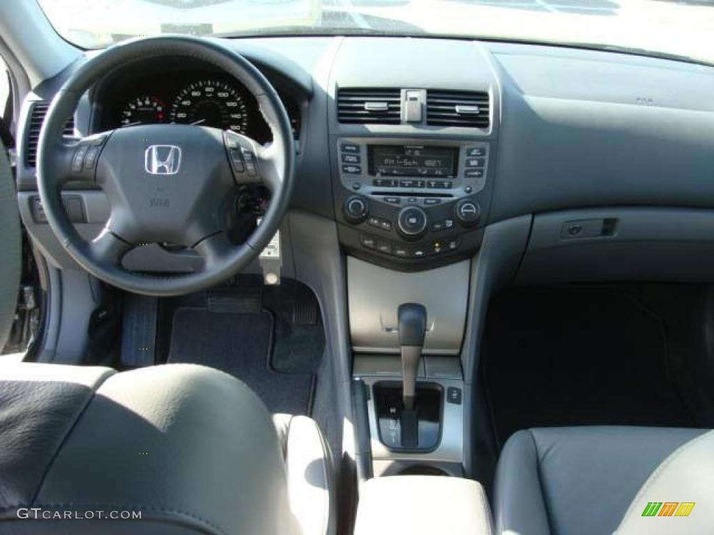 2007 Accord EX-L Sedan - Graphite Pearl / Gray photo #9