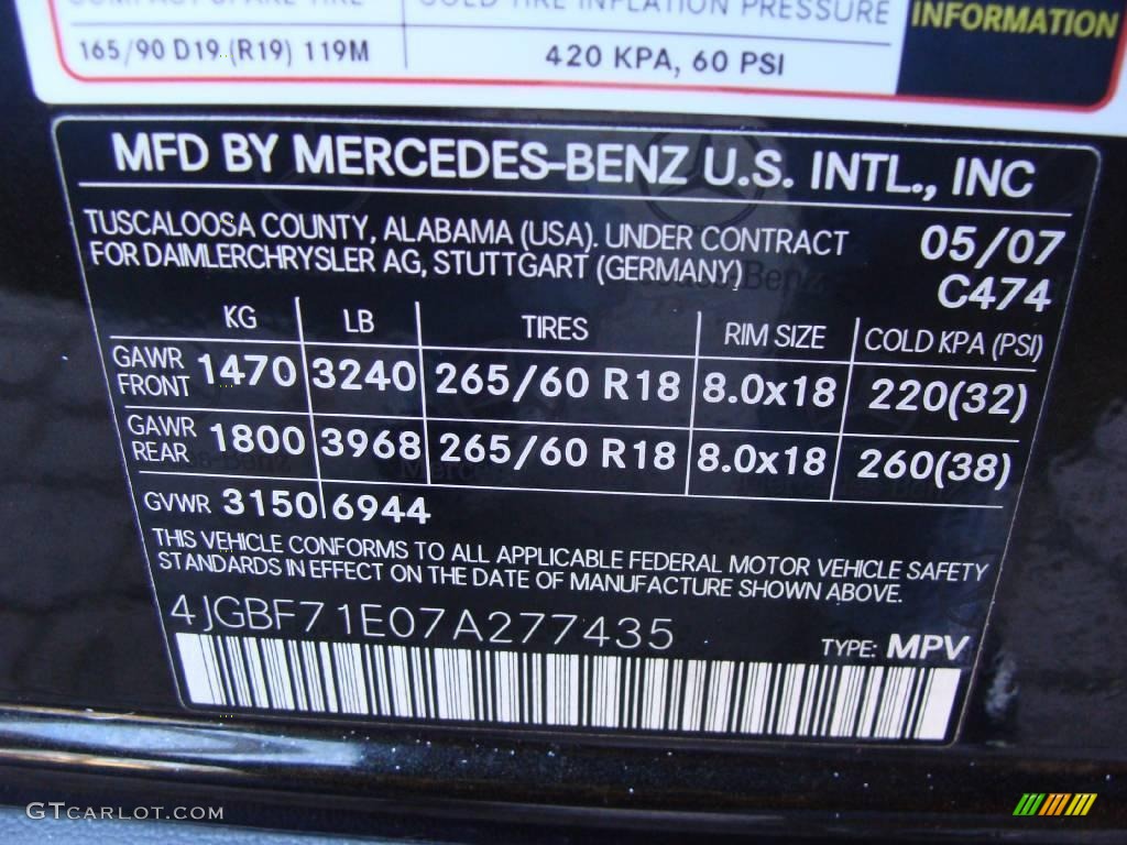 2007 GL Color Code 474 for Verde Brook Metallic Photo #25386644