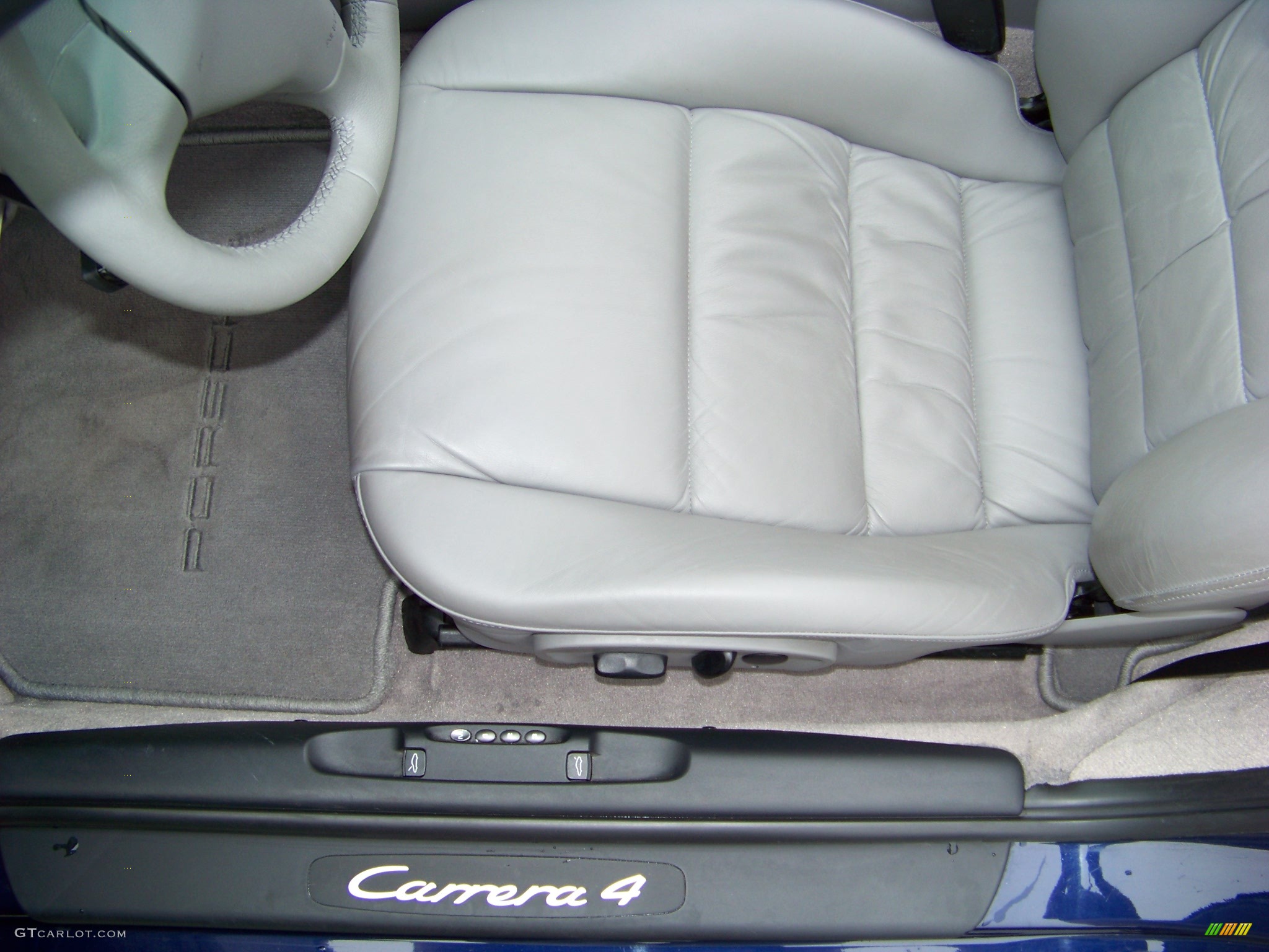2001 911 Carrera 4 Cabriolet - Blue / Light Grey Leather photo #19