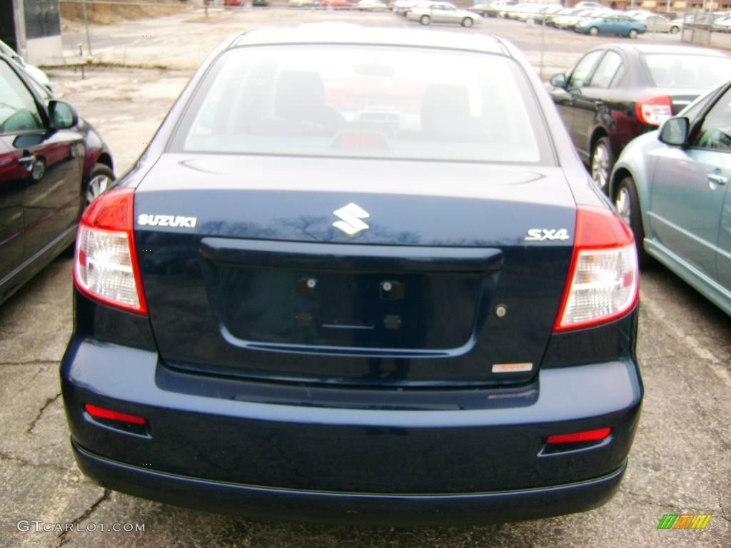 2009 SX4 Technology Sport Sedan - Deep Sea Blue Metallic / Black photo #5