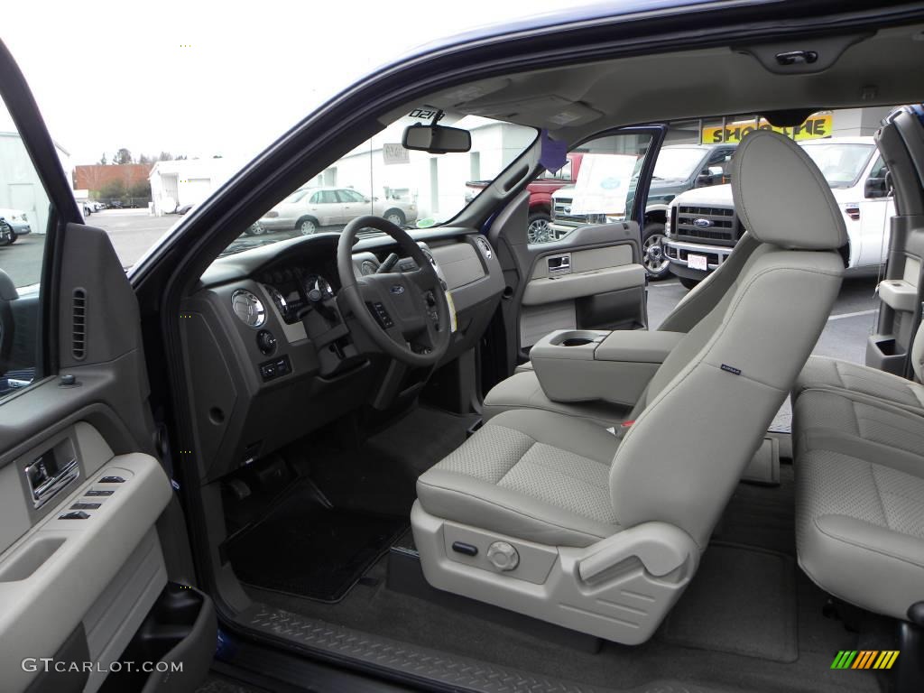 2010 F150 XLT SuperCab - Dark Blue Pearl Metallic / Medium Stone photo #8