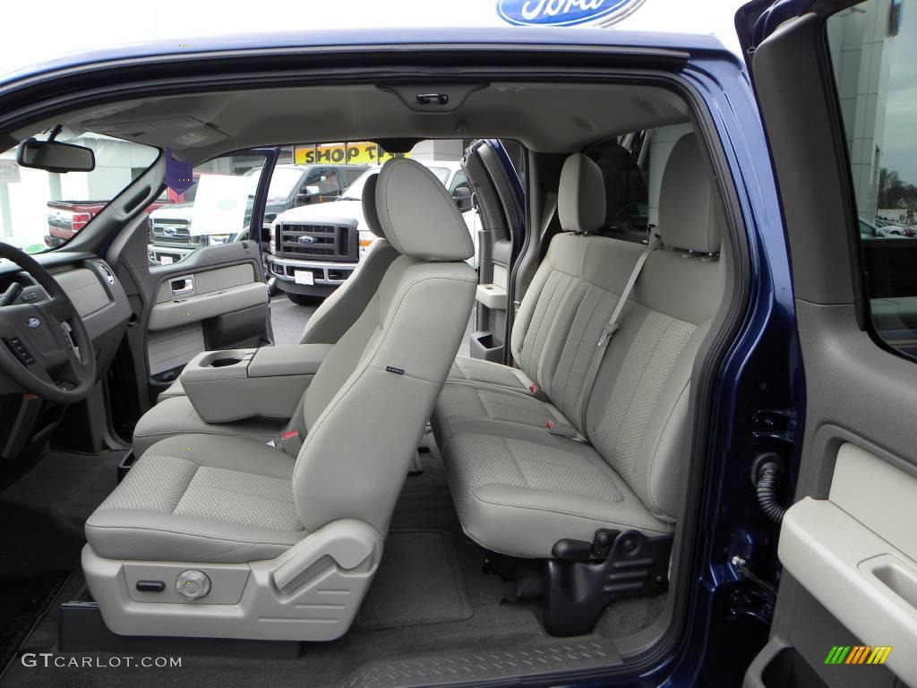 2010 F150 XLT SuperCab - Dark Blue Pearl Metallic / Medium Stone photo #9
